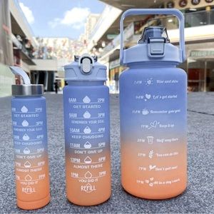 💦 Motivational Water Bottles - Set of 3